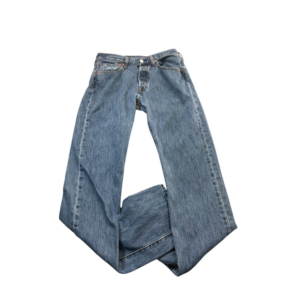 Levi's 501 Original Fit Jeans Men's 31x36 Blue Stonewash Denim Straight Leg